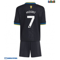 Camisa de Futebol Manchester United Mason Mount #7 Equipamento Alternativo Infantil 2025-26 Manga Curta (+ Calças curtas)